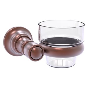 Allied Brass Carolina Glass Votive Candle Holder in Antique Copper
