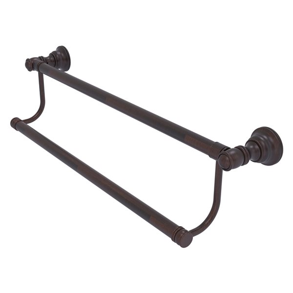 Allied Brass Carolina 36-in Venetian Bronze Wall Mount Double Towel Bar