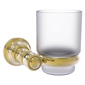 Allied Brass Carolina Unlacquered Brass Tumbler and Toothbrush Holder