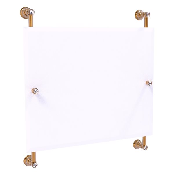 Allied Brass Carolina Crystal 26-in Brushed Bronze Rectangular ...