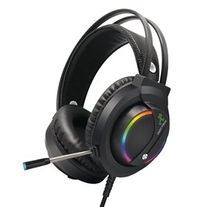 Dart Frog Wired RGB Gaming Headphones with Microphone - Black