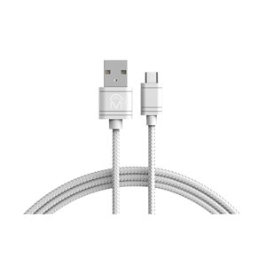 M 6-ft Charge and Sync Tangle Free Micro USB Cable White