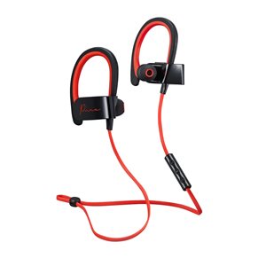 Écouteurs Pure Bluetooth rouge et noir de Mental Beats