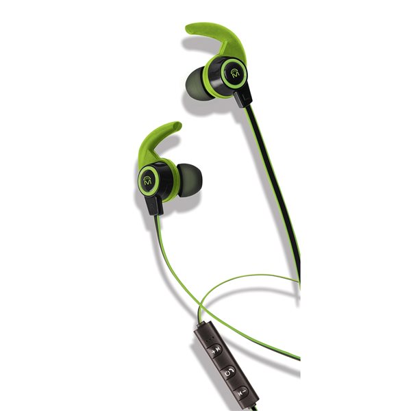 Écouteurs Bluetooth sans fil Spree de M avec microphone, vert