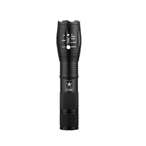 U.S. Army Tactical Military Grade Aluminum Flashlight with Zoom
