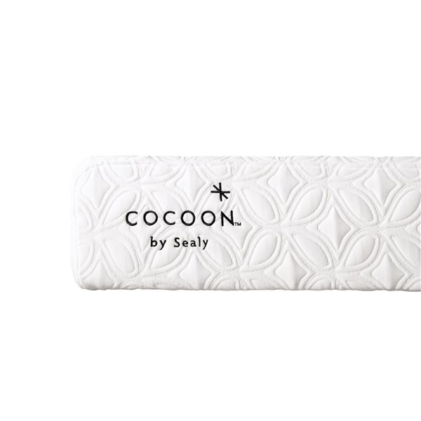 Matelas mi-ferme pour lit simple extra long Cocoon Essential de Cocoon by Sealy à mousse à mémoire de forme de 8 po