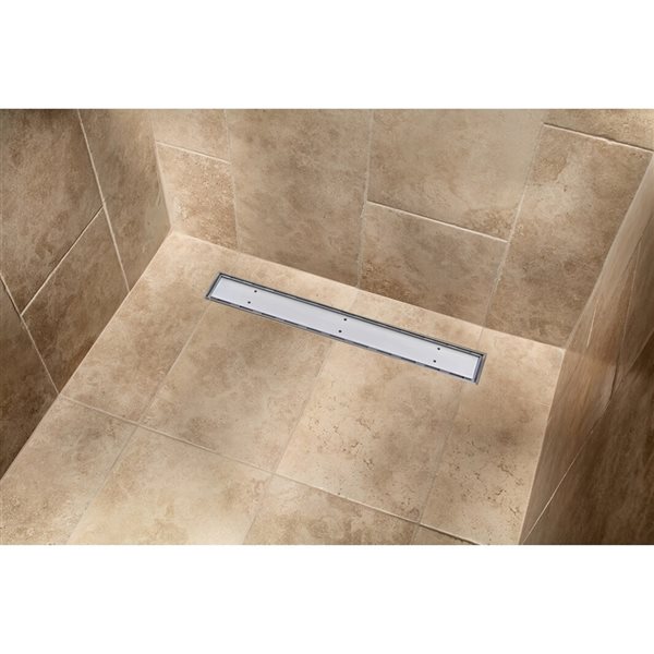 Tooltech Xpert 24-in L Rectangle Stainless Steel Linear Shower Drain