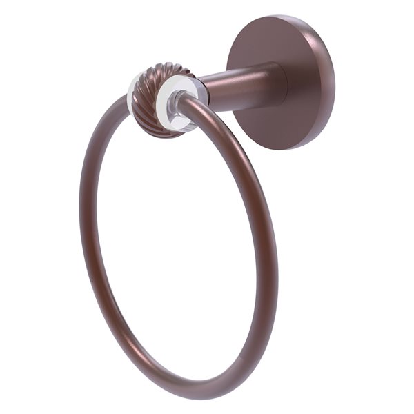 Allied Brass Clearview Antique Copper Wall Mount Towel Ring
