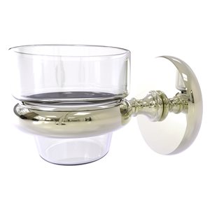 Allied Brass Prestige Skyline Glass Votive Candle Holder in Polished Nickel