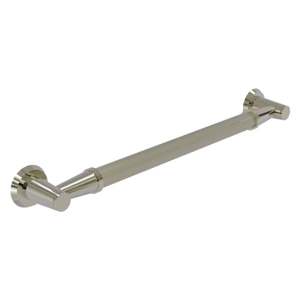 Allied Brass Modern Design 16-in Polished Nickel Wall Mount Grab Bar (ADA Compliant)