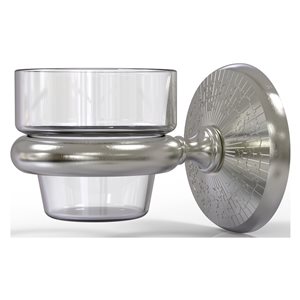Allied Brass Monte Carlo Glass Votive Candle Holder in Satin Nickel