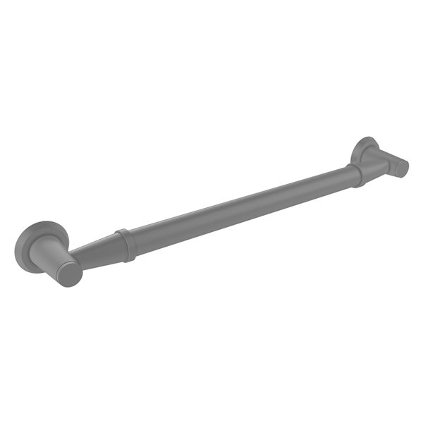 Allied Brass Modern Design 16-in Matte Grey Wall Mount (ADA Compliant) Grab Bar