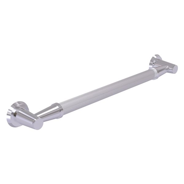 Allied Brass Modern Design 24-in Satin Chrome Wall Mount Grab Bar (ADA Compliant)