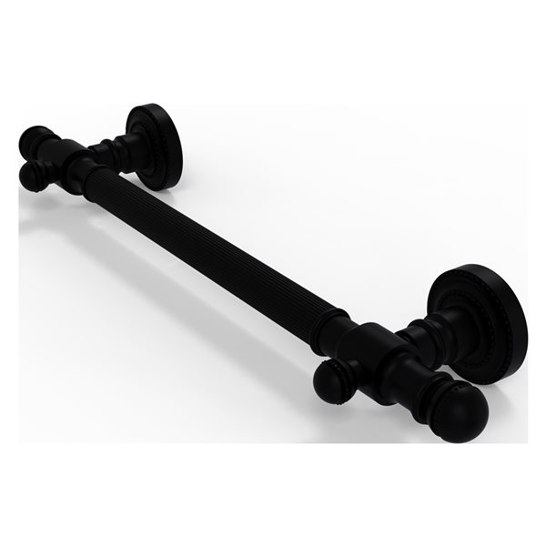 Allied Brass Dottingham 36-in Matte Black Wall Mount Grab Bar (ADA Compliant)