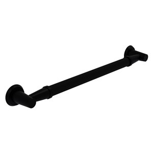 Allied Brass Modern Design 24-in Matte Black Wall Mount Grab Bar (ADA Compliant)