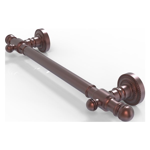 Allied Brass Dottingham 16-in Antique Copper Wall Mount Grab Bar (ADA Compliant)