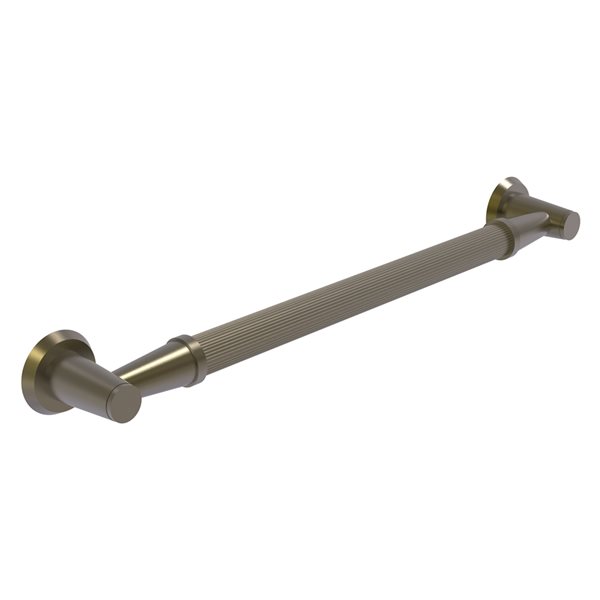 Allied Brass Modern Design 24-in Antique Brass Wall Mount Grab Bar (ADA Compliant)