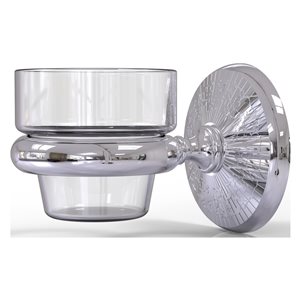 Allied Brass Monte Carlo Glass Votive Candle Holder in Polished Chrome