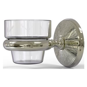 Allied Brass Monte Carlo Glass Votive Candle Holder in Polished Nickel