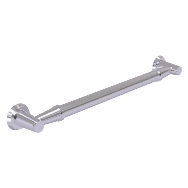 Allied Brass Modern Design 24-in Satin Chrome Wall Mount (ADA Compliant) Grab Bar