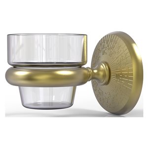 Allied Brass Monte Carlo Glass Votive Candle Holder in Satin Brass