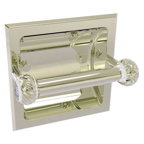 Allied Brass Clearview Polished Nickel Double Post Recessed Toilet   330874194 MainImage 001 L 