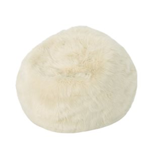 Best Selling Home Decor Sona 3-ft Faux Fur Beanbag, Taupe
