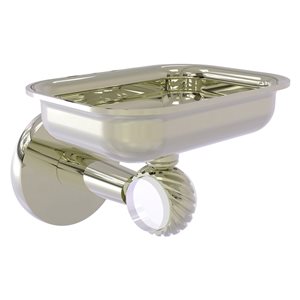 Allied Brass Clearview Polished Nickel and Brass Soap Dish