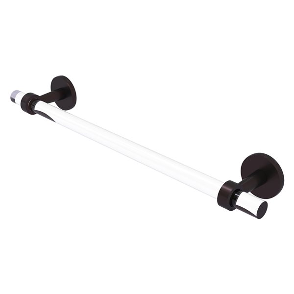 Allied Brass Clearview 24-in Wall Mount Single Towel Bar - Antique Bronze