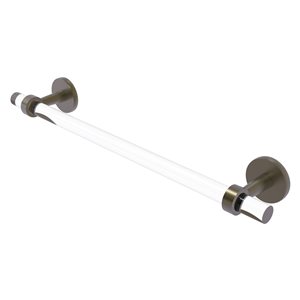 Allied Brass Clearview 24-in Wall Mount Single Towel Bar - Antique Brass