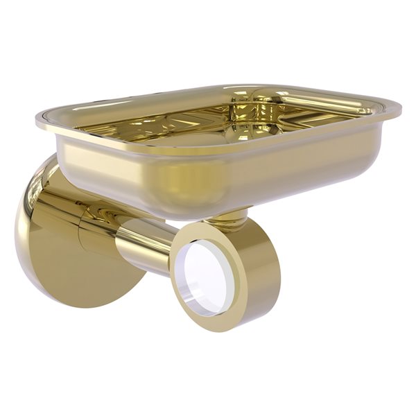 Allied Brass Clearview Unlacquered Brass Soap Dish