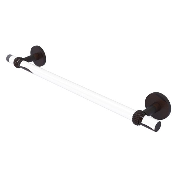 Allied Brass Clearview 30-in Wall Mount Single Towel Bar in Venetian Bronze
