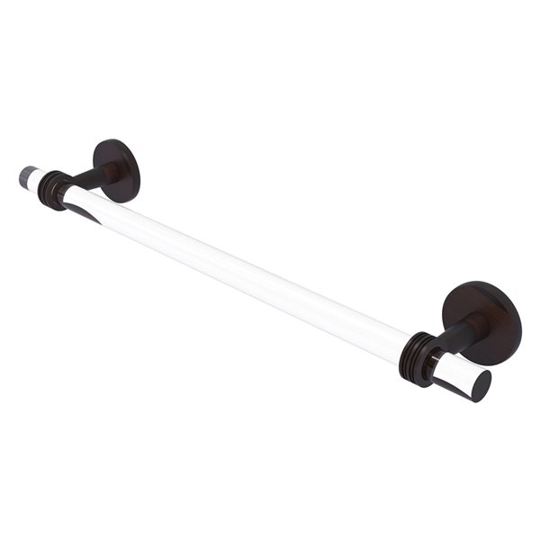 Allied Brass Clearview 36-in Venetian Bronze Wall Mount Single Towel Bar with Grooved Accents