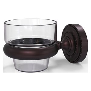 Allied Brass 1 Candle Dottingham Glass Votive Candle Holder - Antique Bronze