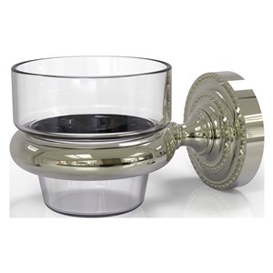 Allied Brass 1 Candle Dottingham Glass Votive Candle Holder - Polished Nickel