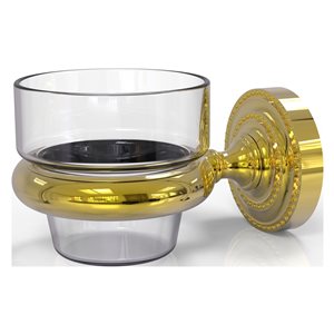 Allied Brass 1 Candle Dottingham Glass Votive Candle Holder - Polished Brass