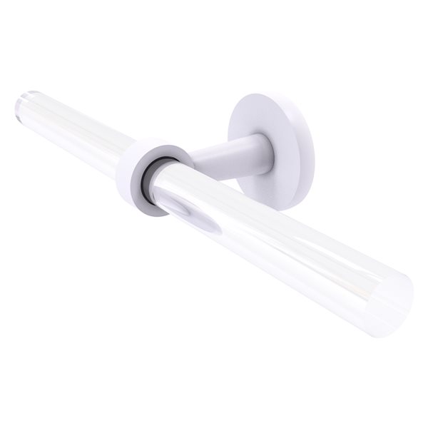 Allied Brass Clearview 13-in Matte White Wall Mount Double Towel Bar