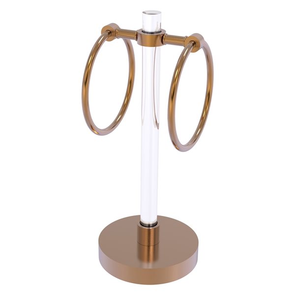 Allied Brass Clearview Brushed Bronze Freestanding Countertop Towel Ring