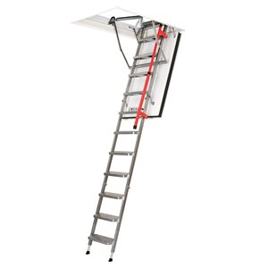 FAKRO LMF 30 x 56.5-in Folding Steel Attic Ladder with 350-lb Capacity