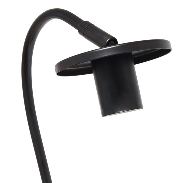 Lalia Home Studio Loft 20-in Black Incandescent On/Off Switch Standard Table Lamp with Metal Shade