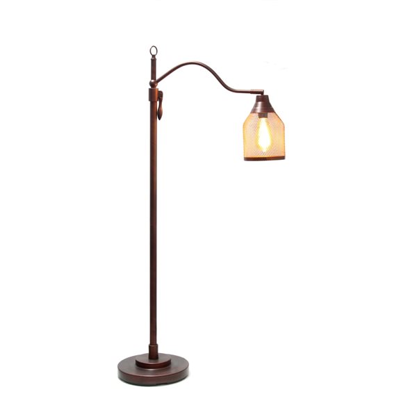 Lalia Home Studio Loft 60-in Red Bronze Standard Floor Lamp