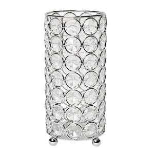 Elegant Designs 6.75-in x 3.25-in Crystal Vase