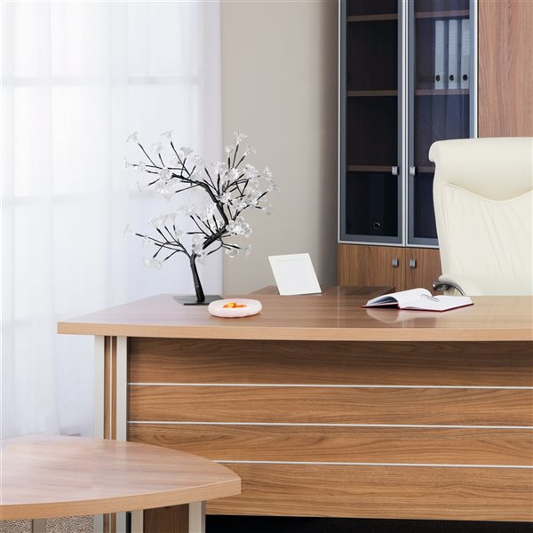 Simple Designs 23.62-in Black Incandescent In-Line Standard Table Lamp