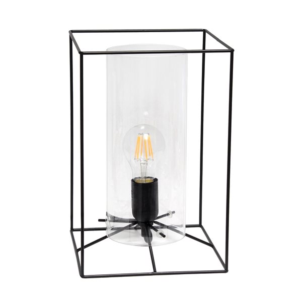 Lalia Home Studio Loft 11.8-in Black Incandescent On/Off Switch ...