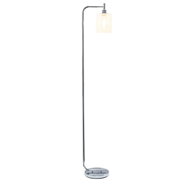 Simple Designs 67-in Chrome Standard Floor Lamp