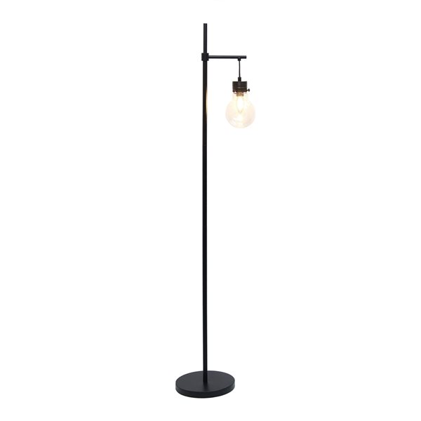 Lalia Home Barnlitt 60-in Black Standard Floor Lamp