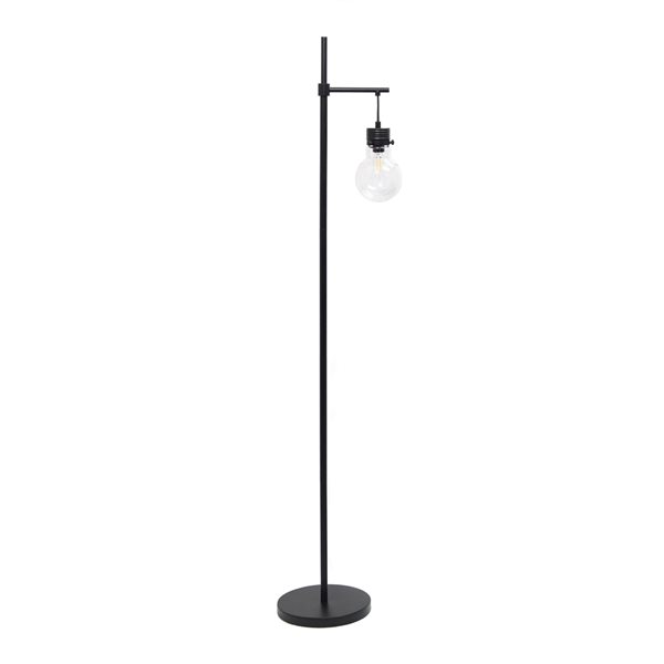 Lalia Home Barnlitt 60-in Black Standard Floor Lamp