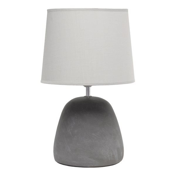 Simple Designs 16.5-in Incandescent On/Off Switch Standard Table Lamp ...