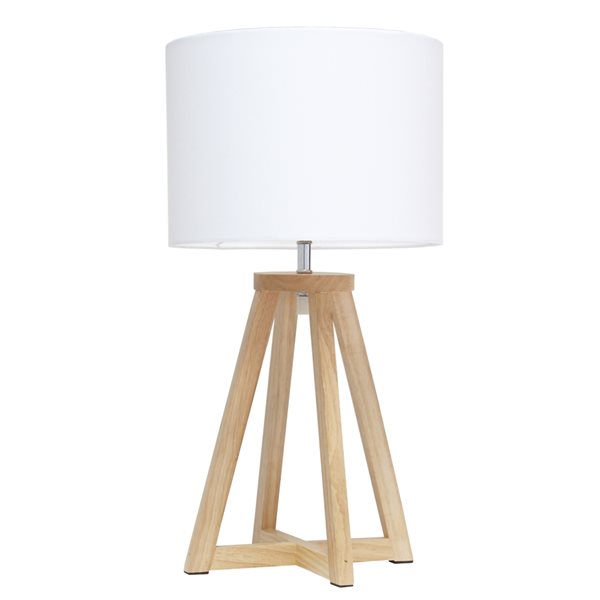 Simple Designs 19.13-in Incandescent On/Off Switch Standard Table Lamp ...
