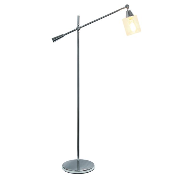 Lalia Home Studio Loft 56-in Chrome Standard Floor Lamp